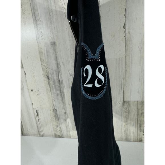 Disney Parks Mickey Mouse Moto Jacket Size Small Disneyland Black Zippers READ - Picture 3 of 16